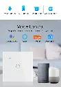 Comutator WiFi Smart pentru iluminat, întrerupător de perete cu touch 220V, necesită fir neutru, compatibil cu Tuya Smart Life, funcționează cu Alexa și Google Home